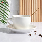 Custom Porcelain Espresso Cups with Logo | MOQ 50 Sets