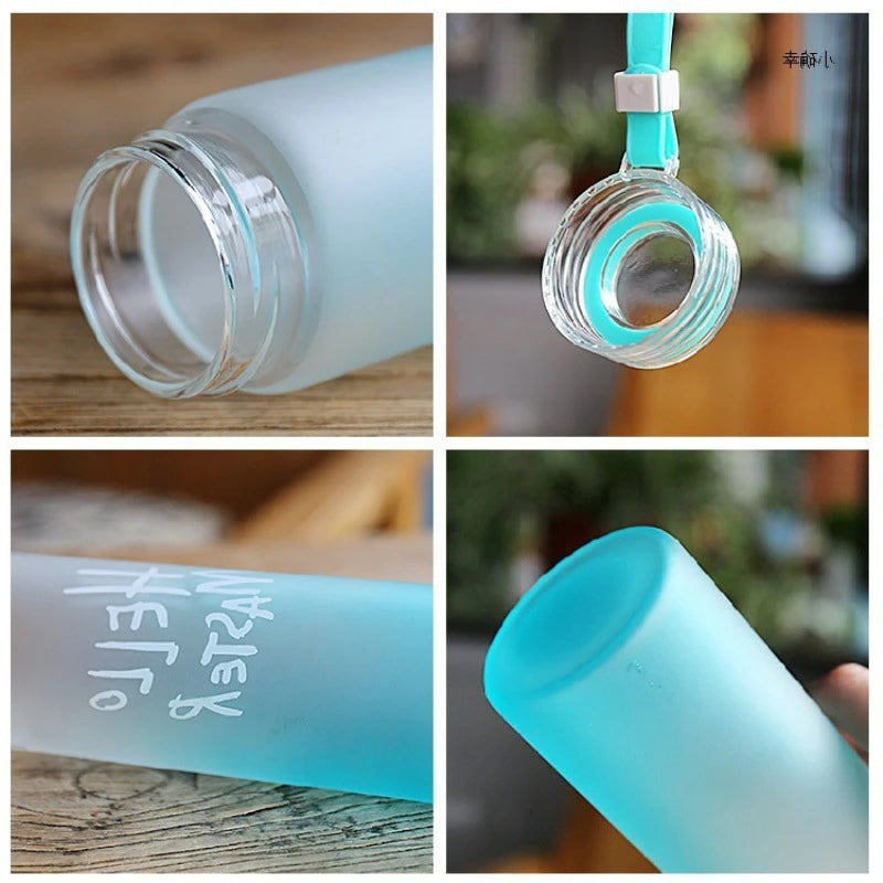 Custom Glass Water Bottles 1 MOQ | 480ml Color Changing Promotional Gift