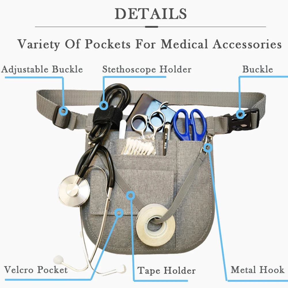 Custom Nursing Pouch | 21x21cm Medical Waist Bag