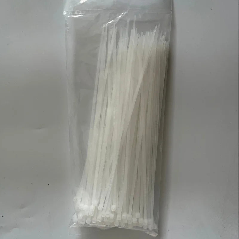 8 Inch Self-Locking Nylon Cable Tie 200mm x 2.7mm | CE/RoHS, UL94V-2, 8kg Tensile Strength