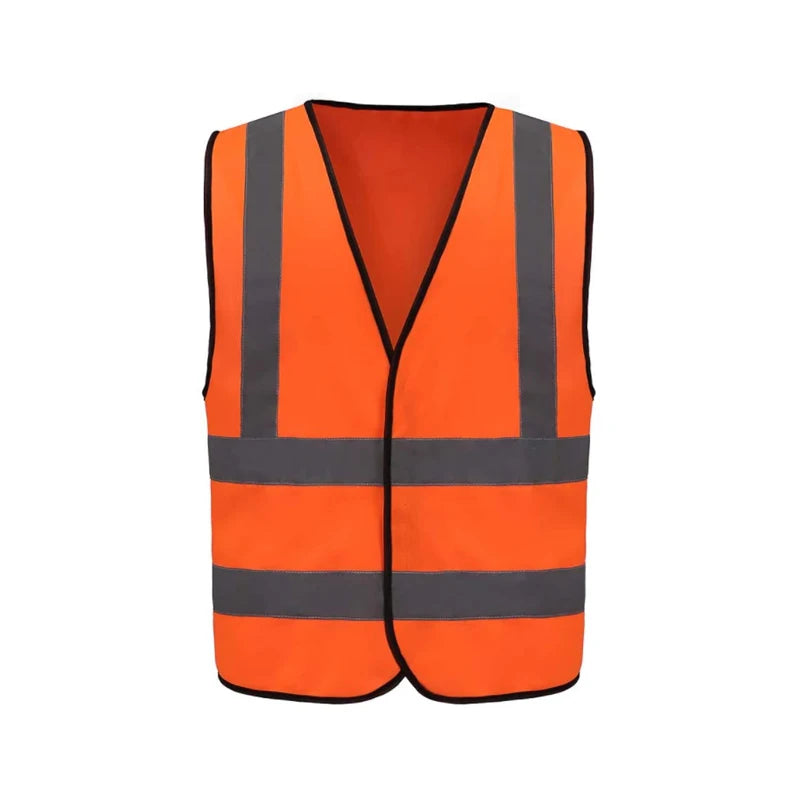 ANSI Class 2 Reflective Safety Vest 200pcs MOQ | 5cm Tape, Custom Logo, 12 Colors for Construction