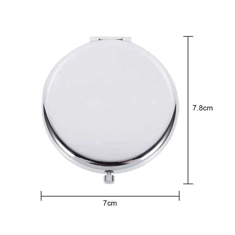 Double-Sided Magnifying Mirrors with Logo | Metal Frame | MOQ 10 pcs