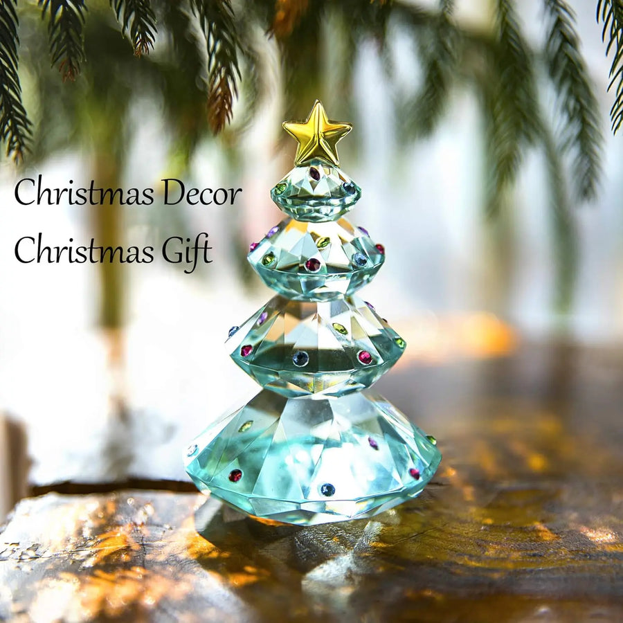 Custom Crystal Christmas Tree Trophies with Logo Wholesale | MOQ 20