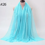 Wholesale Polyester Scarves: 105 Colors, 10-Day Lead, 90x180cm | Spring/Summer Women's Fashion