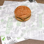 Custom Greaseproof Wax Paper with Logo | 10,000 MOQ Restaurant