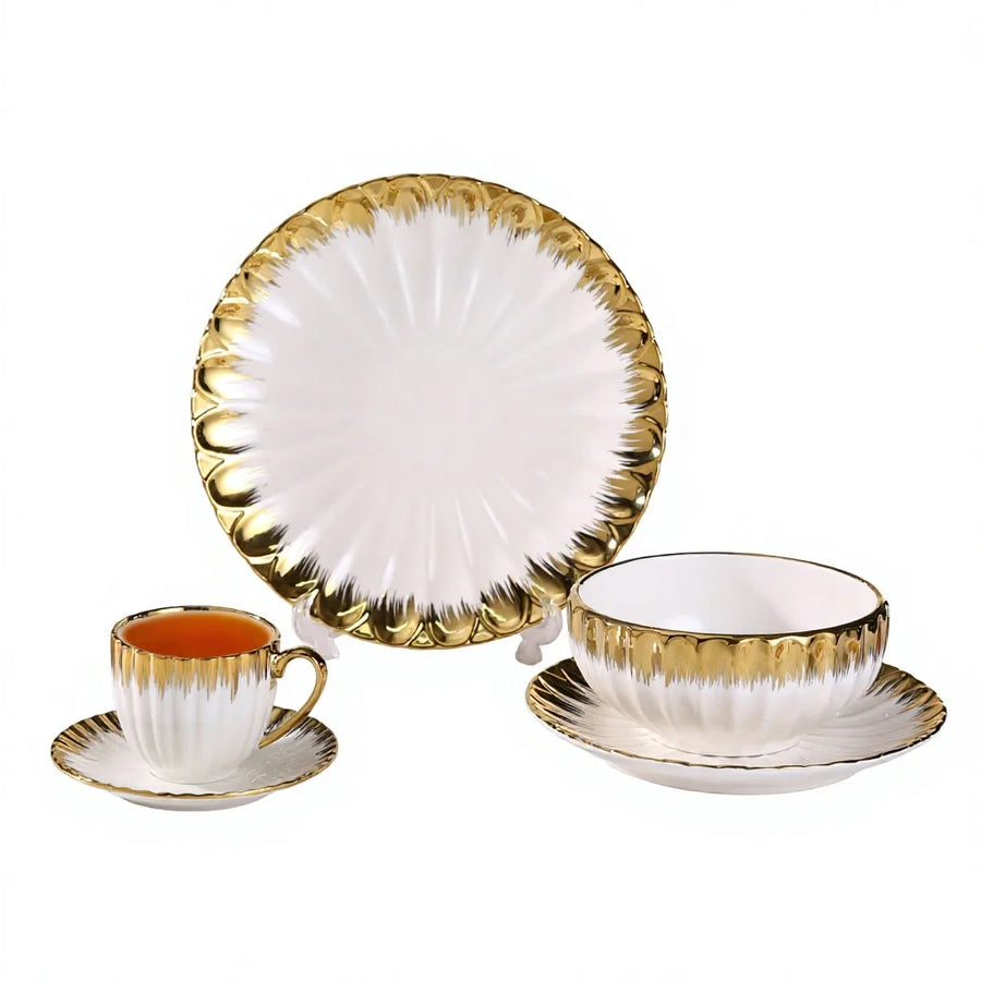 Custom Ceramic Tableware Set with Logo | 200 MOQ