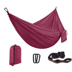 Custom 210T Parachute Nylon Hammock with Logo | 200kg Capacity, 1 MOQ, Camping
