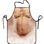 Waterproof Polyester Apron | 3D Printed Cartoon Barbecue Apron