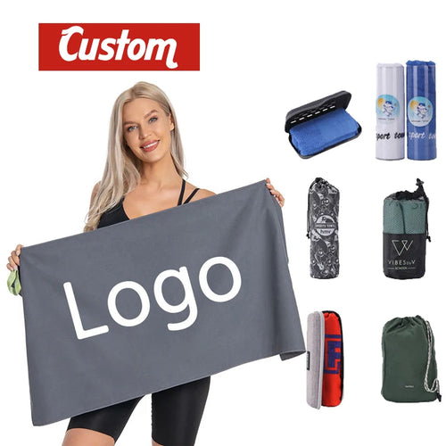 Custom Microfiber Sport Towels | 100 Pcs MOQ, Quick-Dry | OEKO-TEX