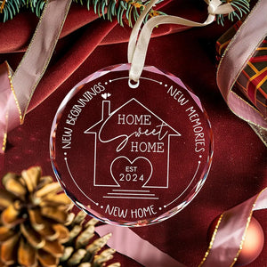 Custom Crystal Christmas Ornament with Logo | MOQ 50 Pcs