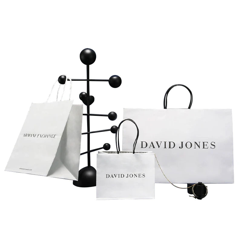 Custom Kraft Paper Shopping Bags | FSC Certified | Twisted Handles | 200 MOQ | Logo Print