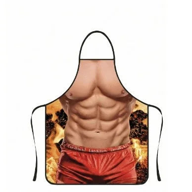 Waterproof Polyester Apron | 3D Printed Cartoon Barbecue Apron