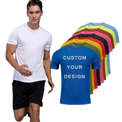 Wholesale Custom High Quality Men’s Blank Polyester T-Shirts for Sublimation Printing (Custom Ready)