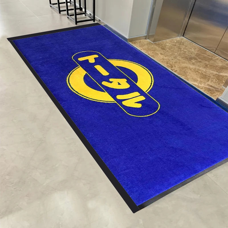 Custom Nylon Nitrile Rubber Entrance Mat | Dust Remove Printing Logo Doormats