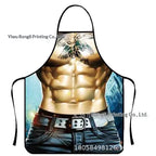Waterproof Polyester Apron | 3D Printed Cartoon Barbecue Apron