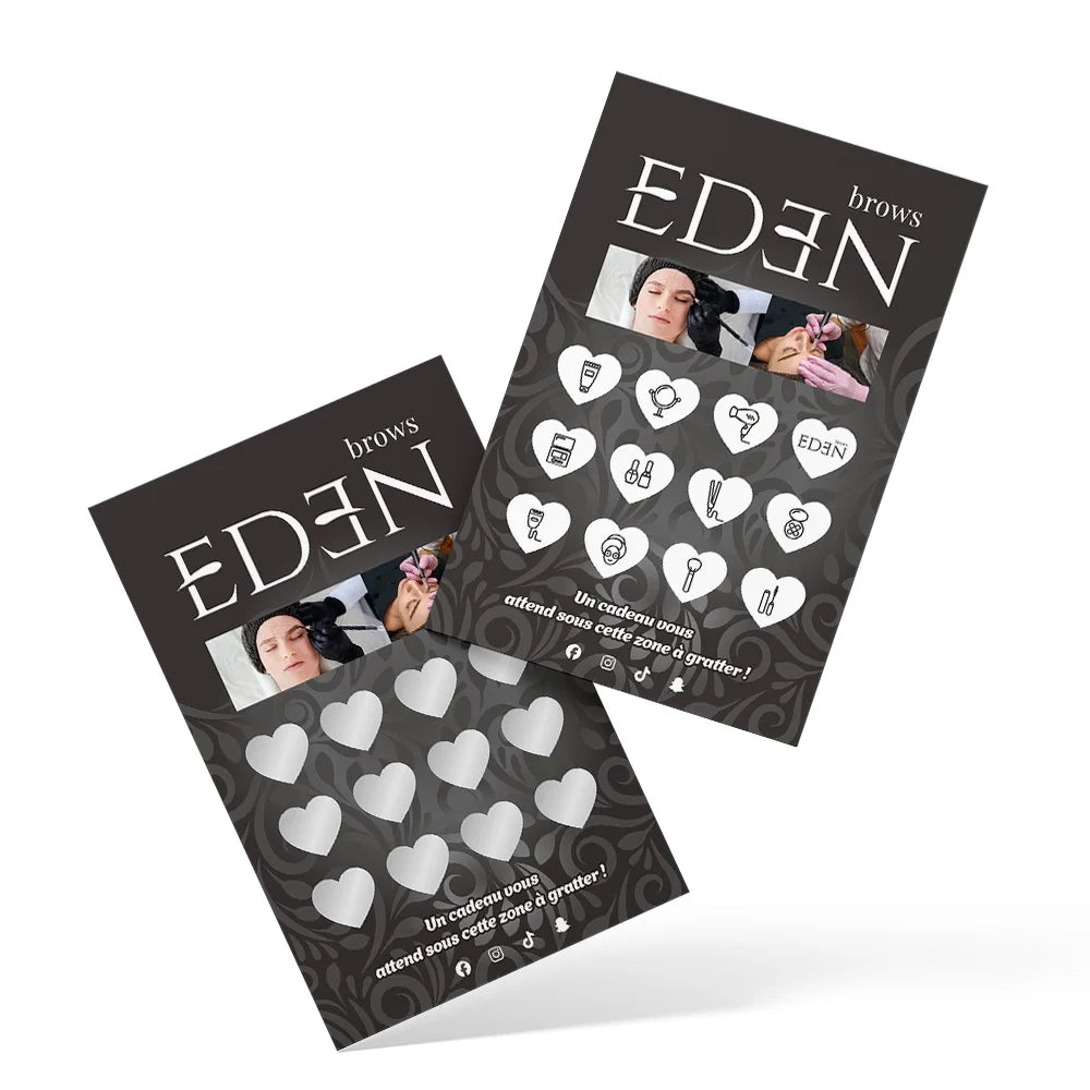 Custom Variable Data Scratch Cards 30M/Month | Full Color Digital Printing, Eco-Friendly Cardboard