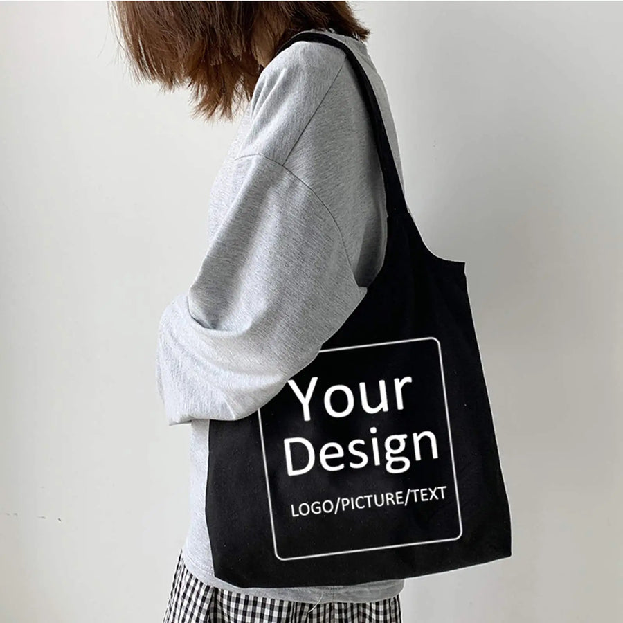 Custom Canvas Tote Bags with Logo | 10 MOQ Heavy-Duty Wholesale