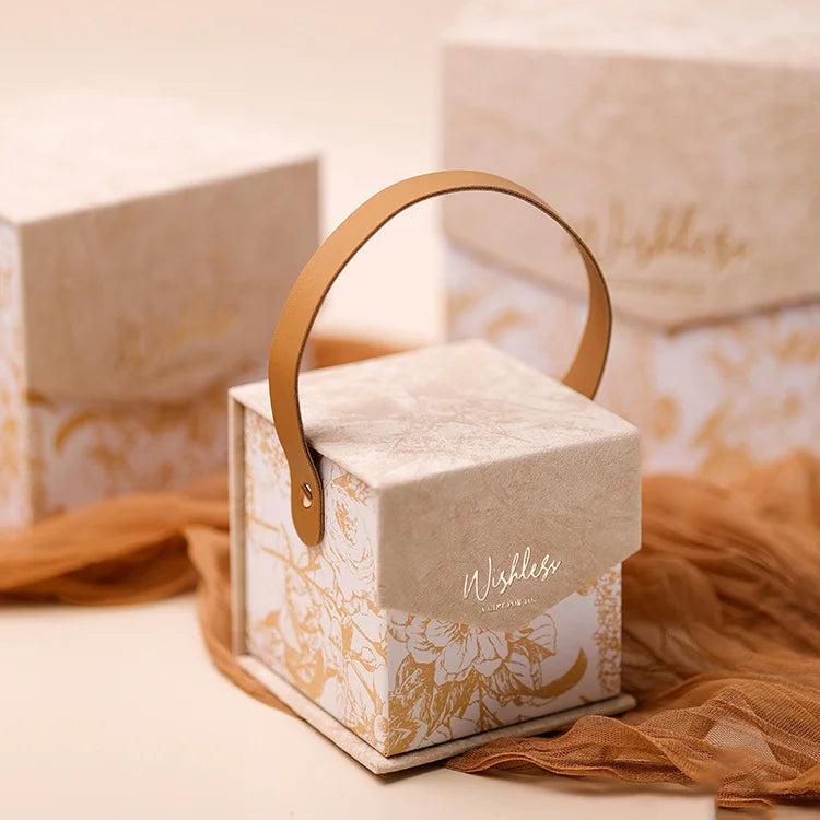 Custom Gift Boxes with Handle | Bulk MOQ 100 pcs