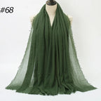 Wholesale Polyester Scarves: 105 Colors, 10-Day Lead, 90x180cm | Spring/Summer Women's Fashion