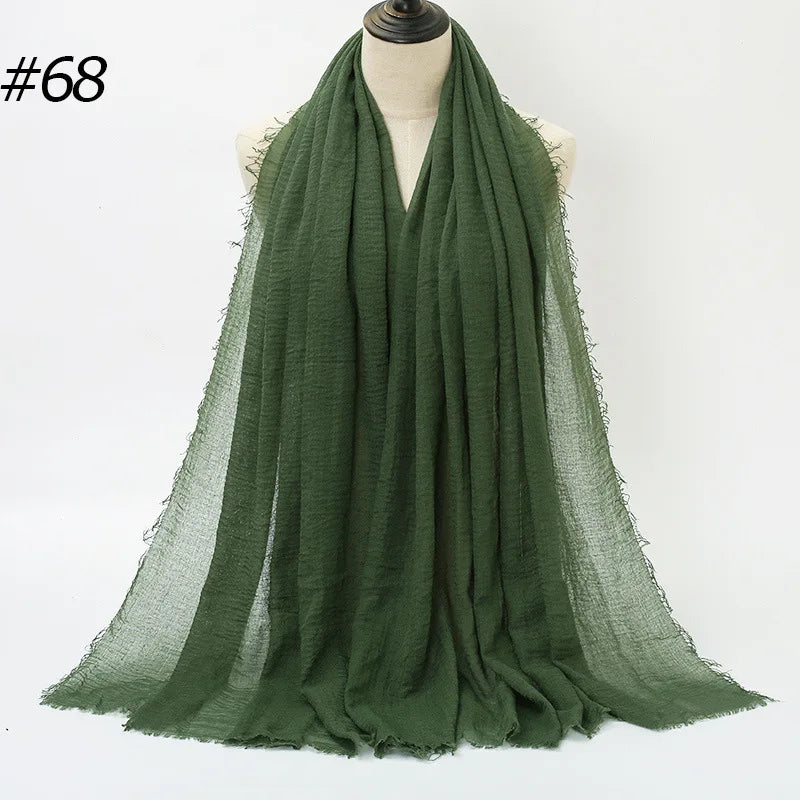 Wholesale Polyester Scarves: 105 Colors, 10-Day Lead, 90x180cm | Spring/Summer Women's Fashion