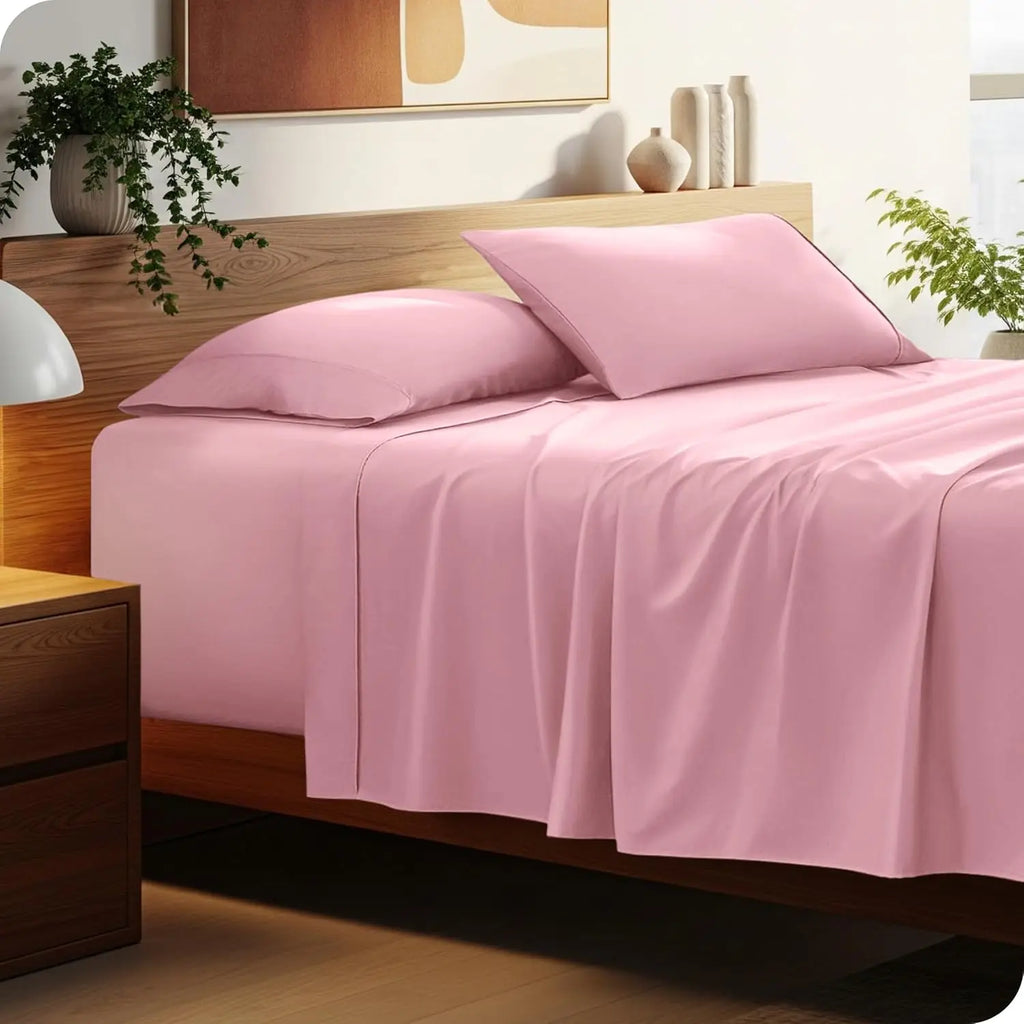 100% Organic Cotton Bed Sheets | 300 Thread Count | 4-Piece Set | Custom Size | Grade A
