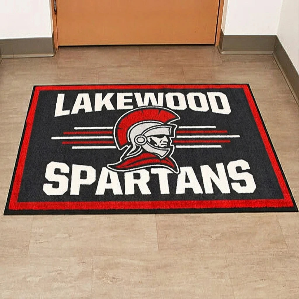 Custom 100% Nylon Cut Pile Rug MOQ 1 | OEKO-TEX, Spot Inkjet 12 Colors, Washable for School Hotel