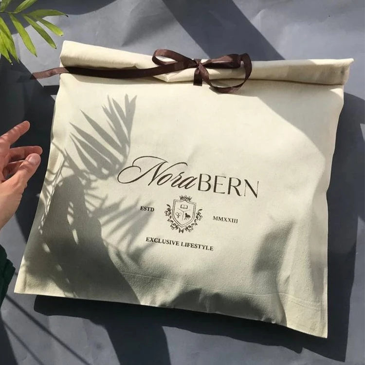 Custom Cotton Drawstring Dust Bags | Eco-Friendly | MOQ 100