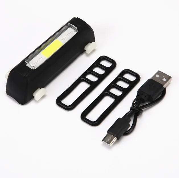 USB Rechargeable Bicycle Tail Light with Logo | MOQ 1 pc