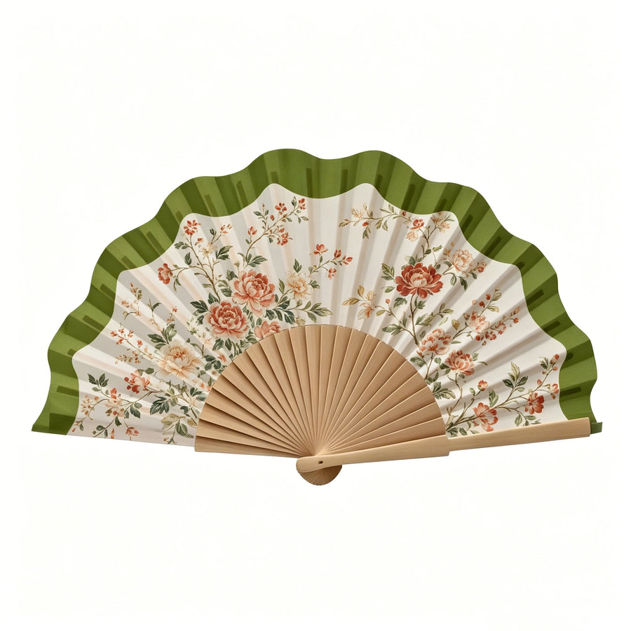 Custom Logo Bamboo Folding Hand Fan for Wedding and Holiday Gifts