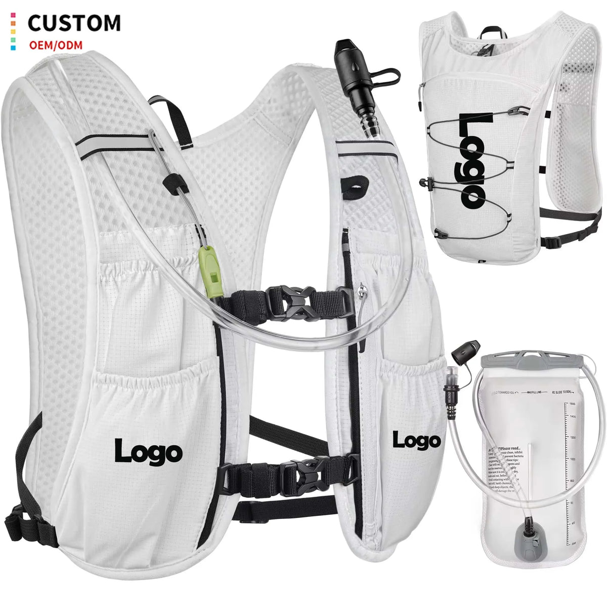 Custom Waterproof Hydration Vest with Logo | MOQ 500 pcs