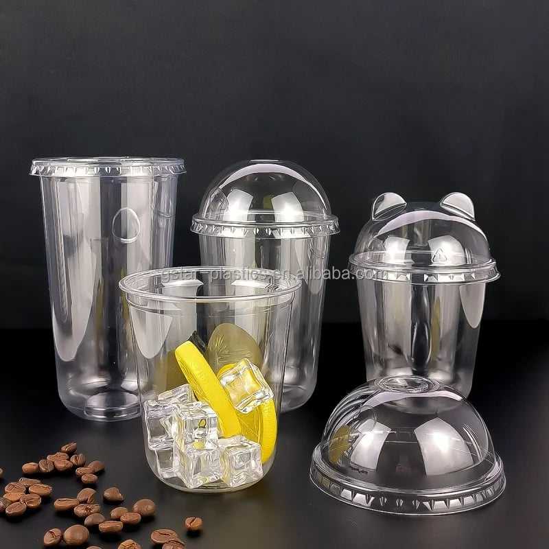 Custom Logo Takeaway Plastic Cups | Bulk MOQ 5000