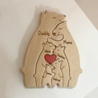 Personalized Wooden Bear Puzzle | FSC-Certified Custom Engraved Gift | Bulk Corporate
