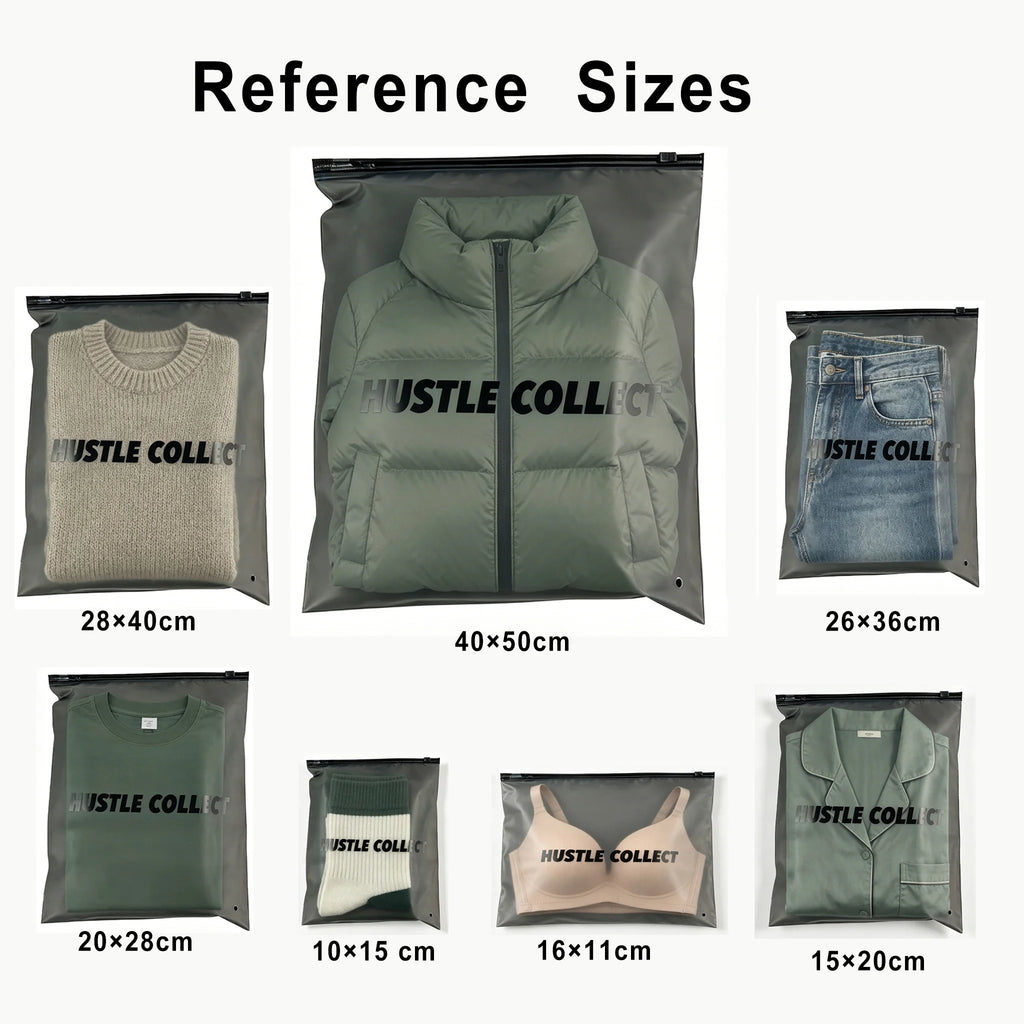 Custom Printed Zipper Bags for Clothing Packaging | Factory Direct