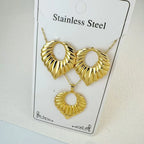 Custom 18K Gold Plated Stainless Steel Jewelry Set | MOQ 2