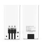 Portable 5000mAh Shared Power Bank with Built-In Cables for Phone Charging