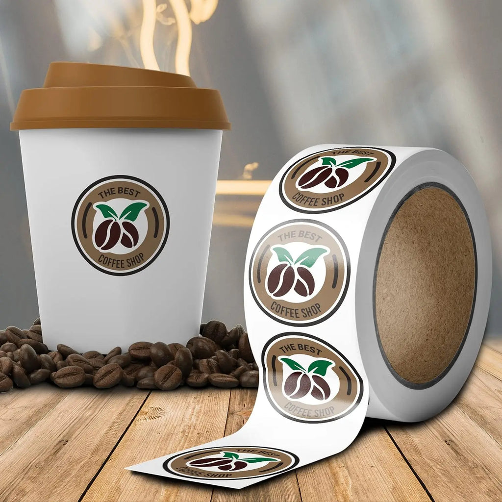 Custom Sticker Labels with Logo | Waterproof Vinyl | No MOQ