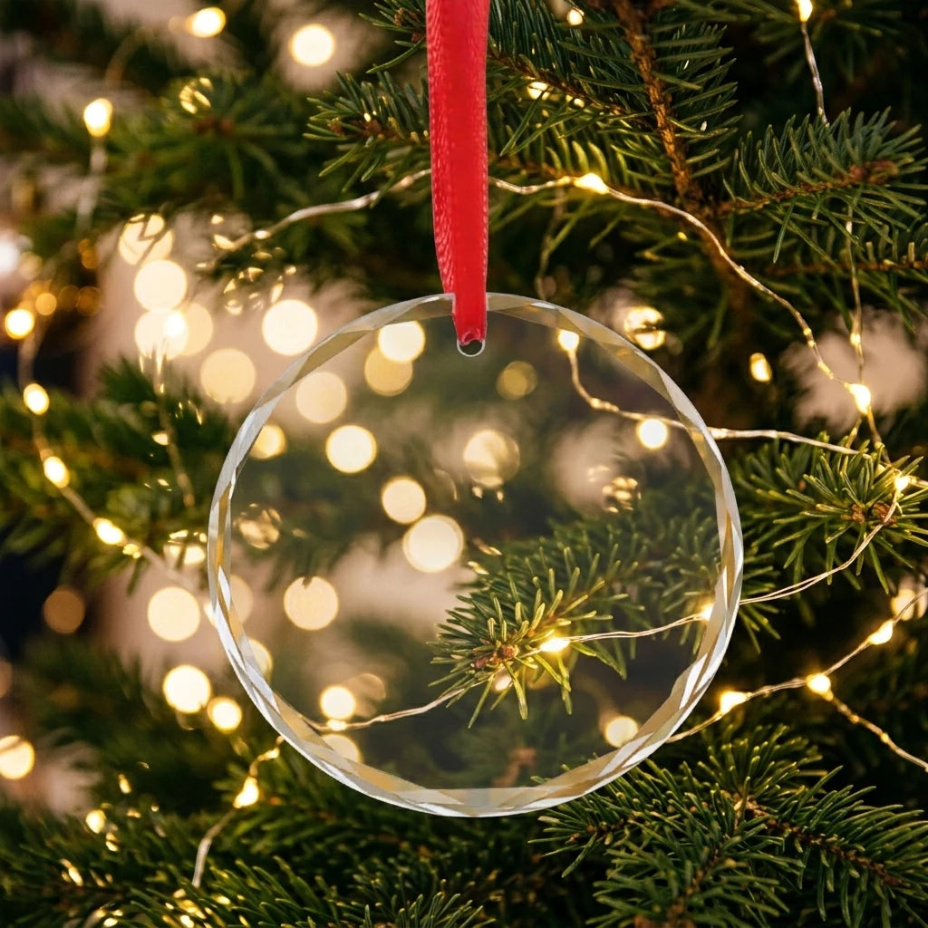 Custom K9 Crystal Christmas Ornaments with Logo | MOQ 2