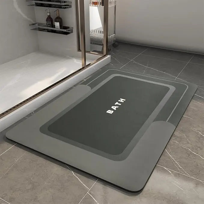 Custom Rubber Bathroom Floor Mat | 4-Layer Absorbent Quick-Dry | Non-Slip Vacuum Seal | MOQ 300