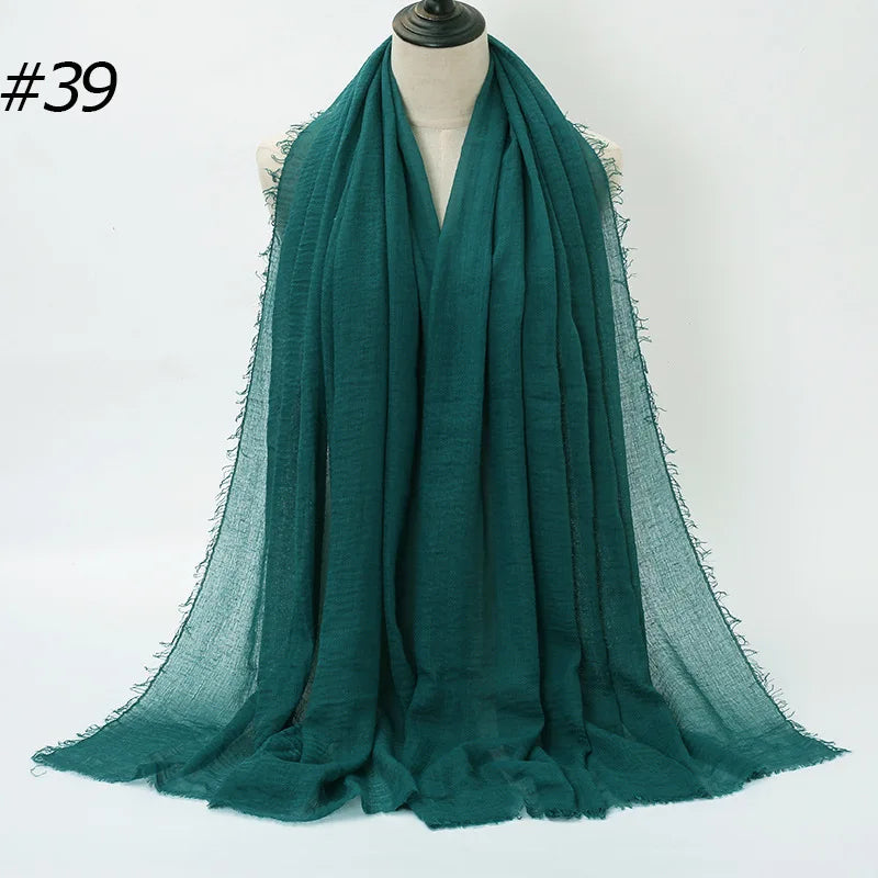 Wholesale Polyester Scarves: 105 Colors, 10-Day Lead, 90x180cm | Spring/Summer Women's Fashion