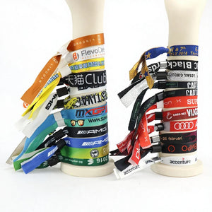 Custom Sublimation Fabric Wristbands 50 MOQ | BSCI CE Certified Festival