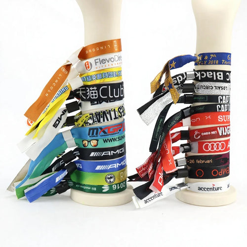 Custom Sublimation Fabric Wristbands 50 MOQ | BSCI CE Certified Festival
