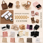 Custom PU Leather Mini Zipper Jewelry Box with Logo | MOQ 20