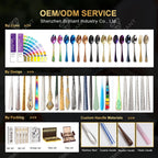 Custom Matte Finish Flatware Set — 7-Day Lead, 100 MOQ, 7 Colors