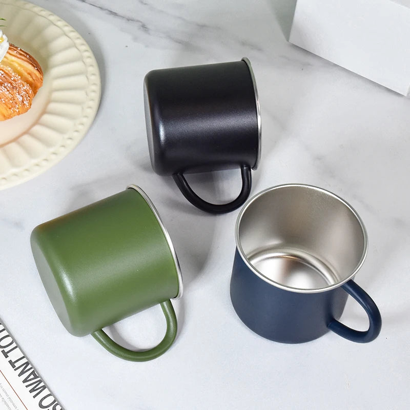Custom 400ml Stainless Steel Camping Mug | 120 Pcs MOQ Powder Coated