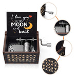 Custom Wooden Music Boxes with Logo | Hand Cranked MOQ 5