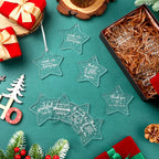Custom Acrylic Star Christmas Ornament Blanks Wholesale | MOQ 500