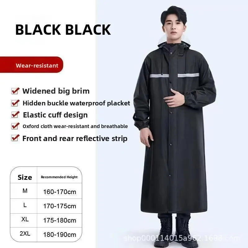 Custom Reflective Motorcycle Raincoat | 500 Pcs MOQ Heavy-Duty Oxford Cloth