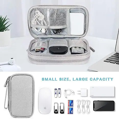 Custom Travel Cable Organizer Pouch with Logo | MOQ 10 Pcs