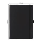 A5 PU Leather Notebook with Elastic Band and Pen Holder for Office, Meetings and Custom Logo