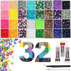 40 Color Resin Rhinestone Set 3mm | 14 Facets | DIY Nail Art Craft